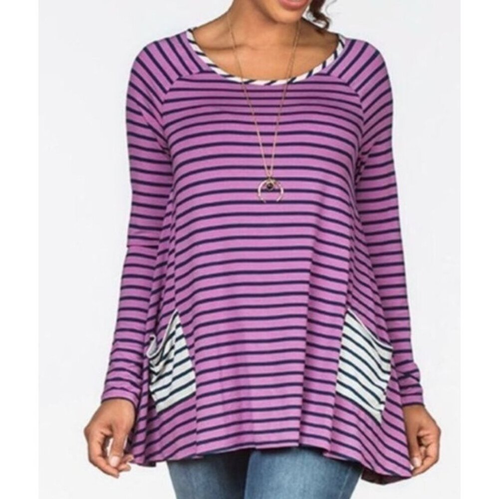Matilda Jane Tunic Top Women S Purple Blue Twee Indie Whimsical Artsy